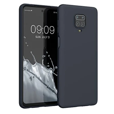 Afbeelding van kwmobile telefoonhoesje compatibel met Xiaomi Redmi Note 9S / 9 Pro Max hoesje Zachte case voor smartphone Back cover in bosbesblauw
