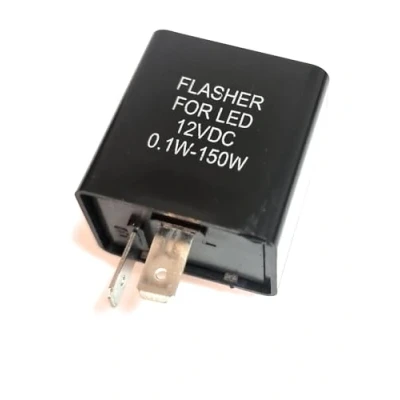 Afbeelding van Simda Pro Universele led knipperlichtrelais, 2 polig, 12 V, belastingsonafhankelijk knipperlichtfrequentiecontrole, relais