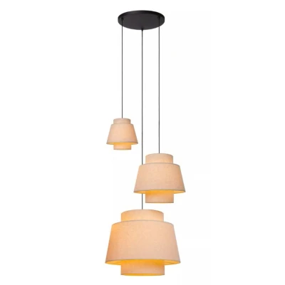 Afbeelding van Lucide TRIBUTE Hanglamp 3xE27 Beige