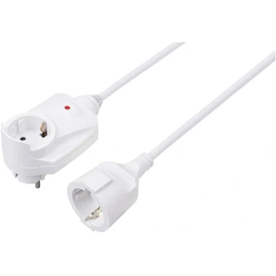 Afbeelding van Sygonix SY 6248190 Stroom Verlengkabel 16 A Wit 1.50 m H05VV F 3G 1,5 mm²