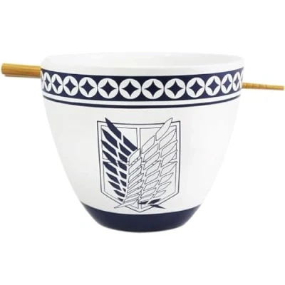 Afbeelding van ATTACK ON TITAN Ramen Bowl with Chopstick 470ml Emblem