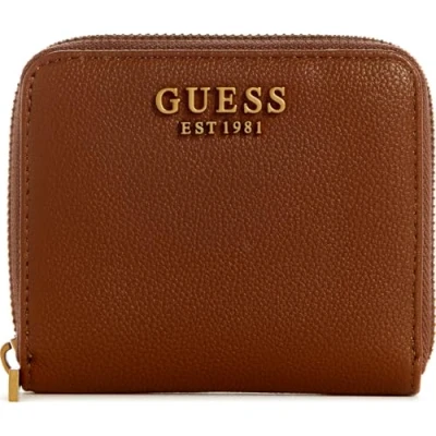 Afbeelding van GUESS Portemonnee Malva SLG Small Zip Around Wallet Amber Bruine