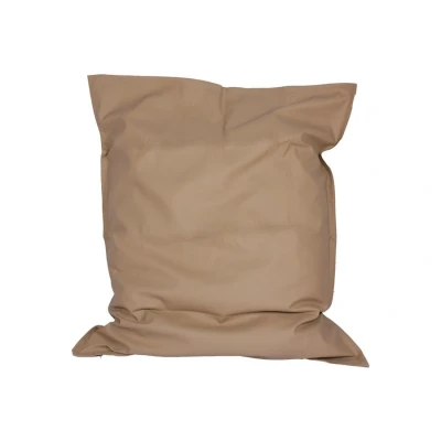 Afbeelding van Zitzak leatherlook beige met binnenzak 170x140x20 cm