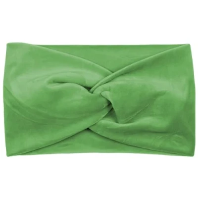 Afbeelding van styleBREAKER Hoofdband voor dames in fluwelen look met twist knopen, warme haarband, hoofdband, haaraccessoires 04026040, kleur: groen