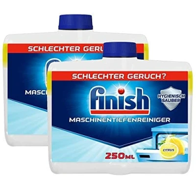 Afbeelding van Finish Citrus Wasdieptereiniger, vloeibare machinereiniger tegen kalk en vet voor een schone vaatwasser, duopack (2 x 250 ml)