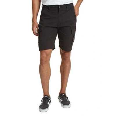 Afbeelding van Wrangler Authentics Heren Big &amp; Tall Classic Relaxed Fit Stretch Cargo Short, Zwarte keperstof, 48