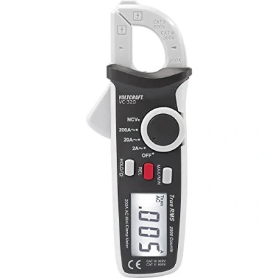 Afbeelding van VOLTCRAFT VC 320 Stroomtang Kalibratie (ISO) Digitaal CAT II 600 V, III 300 V Weergave (counts): 2000