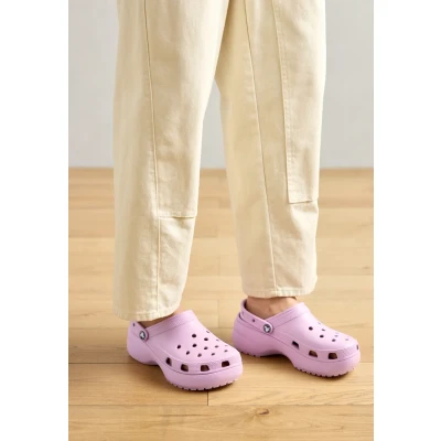 Afbeelding van Crocs Classic Platform Muiltjes met hak, Dames, Maat: 34/35, Hydrangea Kunststof