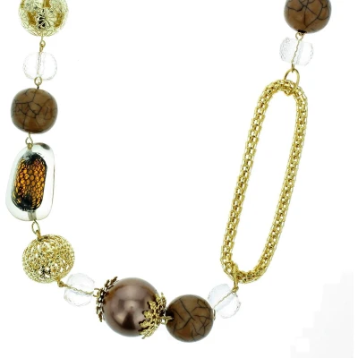 Afbeelding van Behave Lange ketting goud kleur