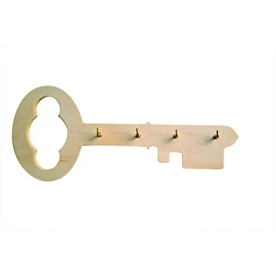 Afbeelding van Artemio houten Sleutelhanger 8,5x20 cm