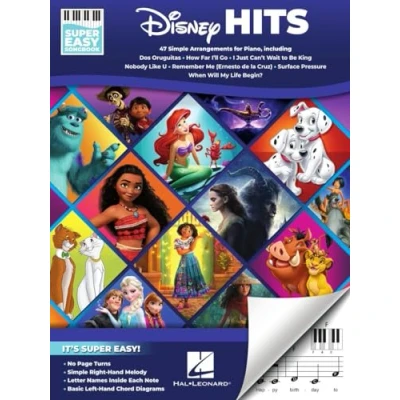 Afbeelding van Disney Hits Super Easy Songbook: 47 Simple Arrangements for Piano With Lyrics