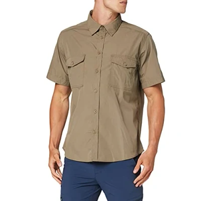 Afbeelding van Craghoppers Kiwi Korte Mouwen Overhemd Beige XL Man