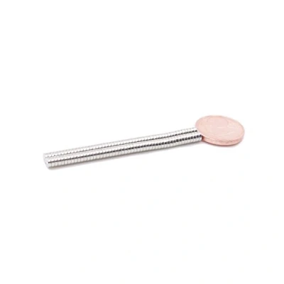 Afbeelding van Brudazon 50 mini schijfmagneten 3x1mm N52 sterkste niveau neodymium magneten ultrasterk Power magneet voor modelbouw, foto, whiteboard, notitiebord, koelkast, knutselen magnetische schijf extra sterk