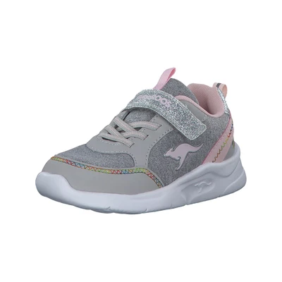 Afbeelding van KangaROOS K NY Chip EV Sneakers voor jongens en meisjes, Vapor grey/frost Pink, 23 EU, Grey Frost EU