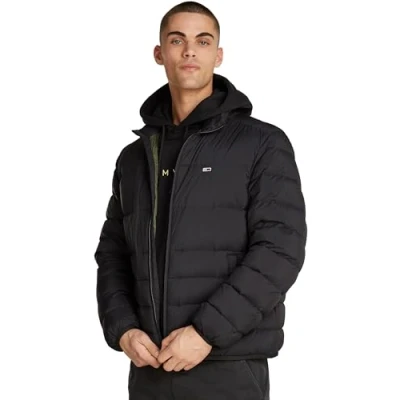 Afbeelding van Tommy Jeans Packable Jacket Gewatteerde jas, Heren, Maat: Large, Black