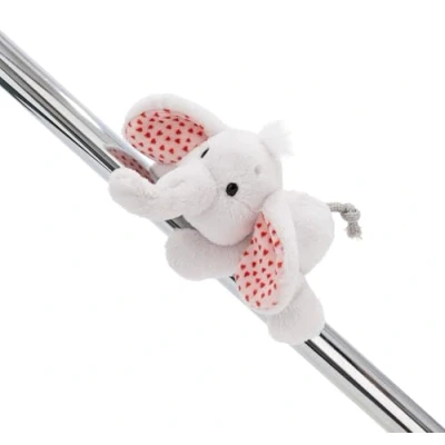 Afbeelding van MagNICI Love olifant lichtgrijs 12cm Knuffel met magneet magnetisch dier voor koelkast, schoolbord, metaal en nog veel meer, geweldig geschenkidee