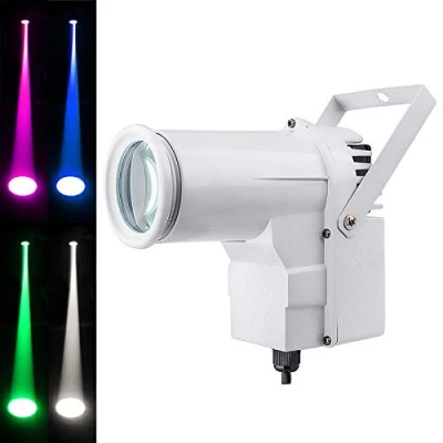 Afbeelding van Led Pinspot Lichten, 12W 4 in 1 RGBW Podiumverlichting, Gebruikt voor Spiegelbol, Disco, Bar, Club, Feest