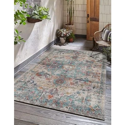Afbeelding van Buitentapijt voor balkon terras of tuin Donker gekleurd 160x230 Rechthoekig robuust outdoor Vloerkleed weerbestendig en UV bestendi Binnen Buiten The Carpet Palma