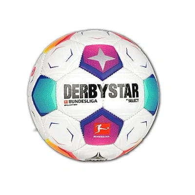 Afbeelding van Derbystar Bundesliga Brillant V23 Mini Ball 162009C, Unisex, Wit, Bal naar voetbal, maat: 1