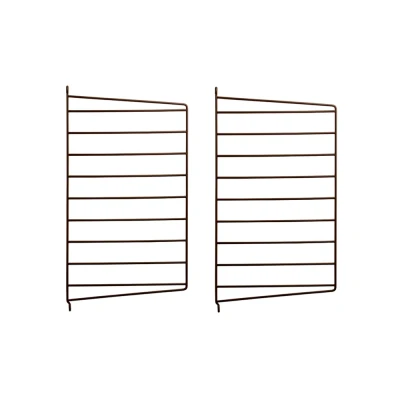 Afbeelding van String wandpaneel bruin, 50x30 cm, 2 pack