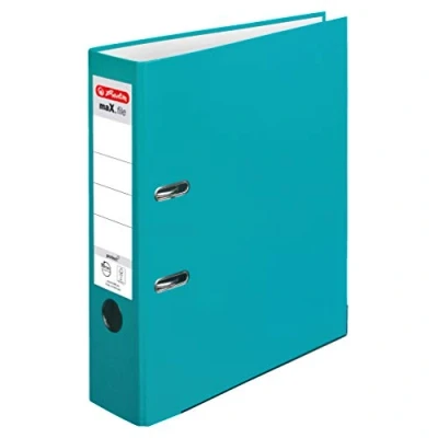 Afbeelding van Herlitz 10094829 ordner maX.file protect A4 (8 cm met insteekrug) turquoise