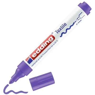 Afbeelding van edding 4500 textielmarker neon violet 1ST 2 3 mm / 4 4500068