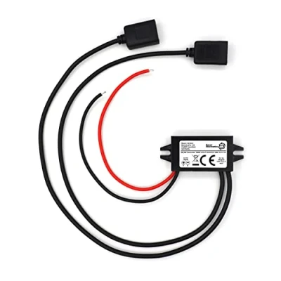 Afbeelding van Bauer Electronics DC 8V 32V naar 5V spanningsomvormer dubbele USB 3A 15W 12V converter omvormer adapter spanningsregelaar 24V transformator power buck stepdown charger