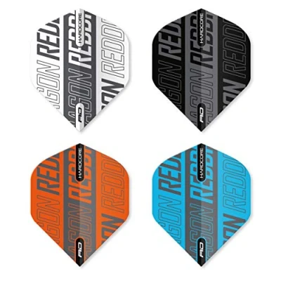 Afbeelding van RED DRAGON Hardcore XT Print Dart Flight Selectiepakket 4 sets per pak (12 dartpijlen in totaal)