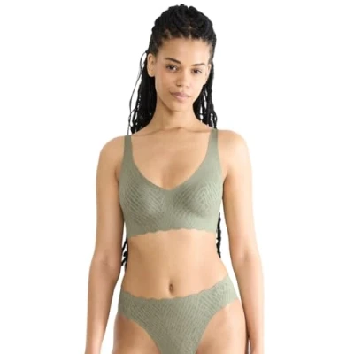 Afbeelding van Sloggi ZERO Feel Bliss Soft Bra Groen/Khaki Small Dames