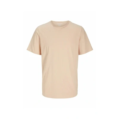 Afbeelding van Jack &amp; Jones Jjebasher Oneck Tshirt basic, Heren, Maat: Large, Peach parfait