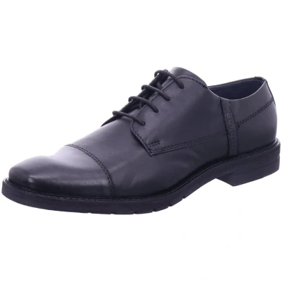 Afbeelding van bugatti Merlo Veterschoenen, Heren, Maat: 42, Schwarz Leer