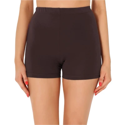Afbeelding van Merry Style MS MS10 358 LE Dames Leggings Sport Vrijetijdsbroek Kort Katoen Sporbroek Yogabroek Bruin L