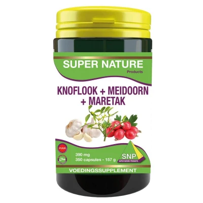 Afbeelding van SNP Knoflook meidoorn maretak puur 350 capsules