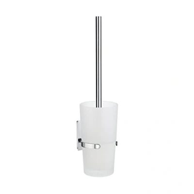 Afbeelding van Toiletborstelset Smedbo Pool 38 x 9.6 cm Chroom en Mat Glas