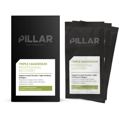 Afbeelding van PILLAR Performance Triple Magnesium Travel Pack 15 x 5 gr Pineapple&amp;Coconut