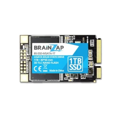 Afbeelding van BRAINZAP 1 TB 1000 GB mSATA SSD SATA III 6 GBit/s Mini 550MB/s Lezen 540MB/s Schrijven Solid State Drive