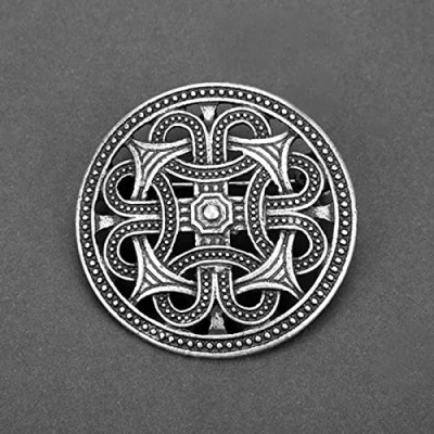 Afbeelding van Thistle s Knoop Kilt Pin Broche Schotse Nationale Bloem Broches Vrouwen Mannen Viking Noorse Sieraden