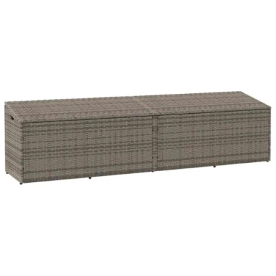 Afbeelding van vidaXL Tuinbox 220x50x58 cm poly rattan grijs