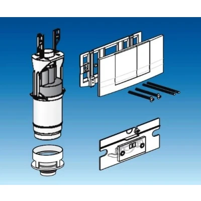 Afbeelding van Friatec, Friabloc F100, WC moderniseringsset op F102, 2 kleuren wit