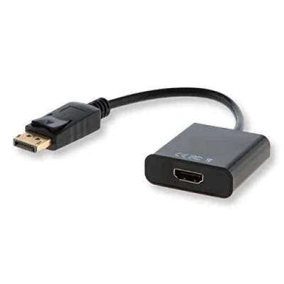 Afbeelding van Adapter DisplayPort naar HDMI Savio CL 55 Zwart 20 cm