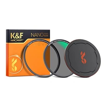 Afbeelding van K&amp;F Concept Nano X Serie ND filter magnetisch ND8 (3 diafragma niveaus) met lensadapter 62 mm