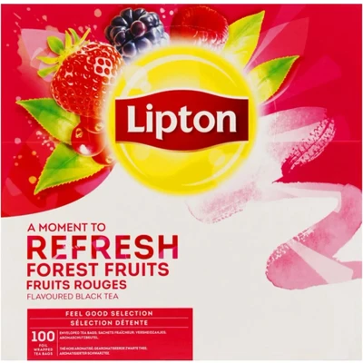 Afbeelding van Lipton FGS Zwarte Thee Bosvruchten (100 x 1,6gr)