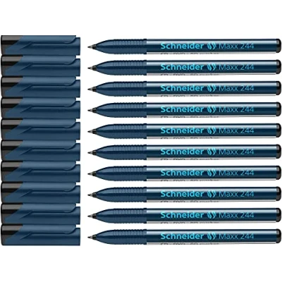 Afbeelding van Schneider Maxx 244 CD /DVD /BD marker (permanente cap off inkt, 0,7 mm) verpakking van 10 stuks blauw