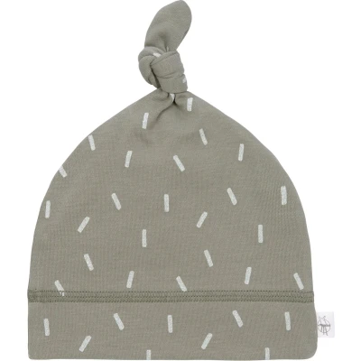 Afbeelding van Lassig GOTS Interlock Speckles Olive Maat 62/68 Mutsje 1531016585 68