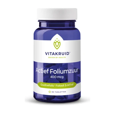 Afbeelding van Vitakruid Actief Foliumzuur 400 Mcg, 90 tabletten