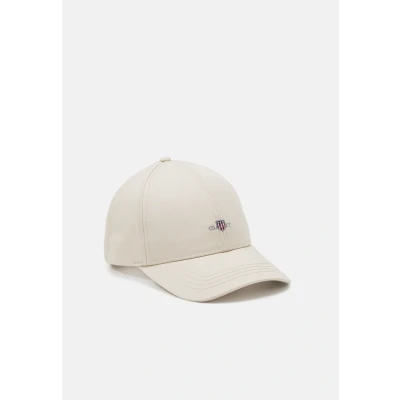 Afbeelding van Gant heren Shield pet met logoborduring in de kleur Beige, maat: S/M