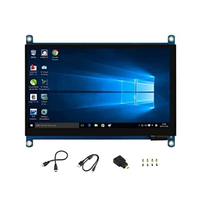 Afbeelding van 7inch QLED Quantum Dot Display 1024x600 Capacitive Touch Screen IPS LCD G+G Toughened Glass Panel with Wider Color Gamut,More Pure Chroma for Raspberry Pi, Jetson Nano