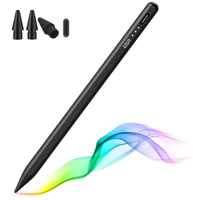 Afbeelding van ESR Pen voor iPad 2018 2025, potlood met tilt gevoeligheid, palm rejection, compatibel 11 (A16) / 10e gen, Air 11&quot;/13&quot;, Pro 11&quot;/12,9&quot;/13&quot;, Mini 6/5, zwart