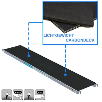 Afbeelding van 40122 Platform 3.05 zonder luik Fibertech