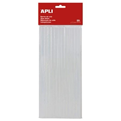 Afbeelding van APLI 17003 Vervangende hotmelt lijmstangen Ø 7,5 mm x 20 cm 25 staven